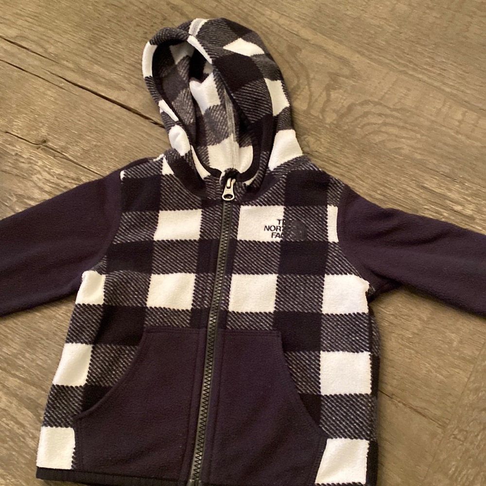 North Face Glacier Infant Jacket - 6-12 Months, full-zip fleece